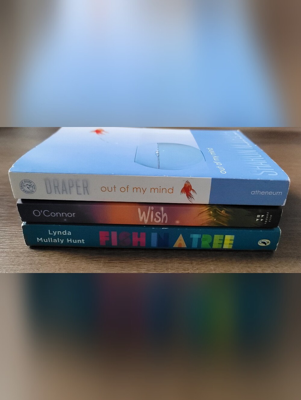 Middle Grade Novel Lot – Out of My Mind, Wish, & Fish in a Tree.